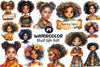 Black History Month Afro Girl Clipart Bundle 1
