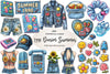 1990 Denim Summer Clipart Bundle
