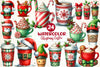 Christmas Festive Coffee Clipart Bundle