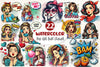 Pop Art Girl Clipart Bundle 2