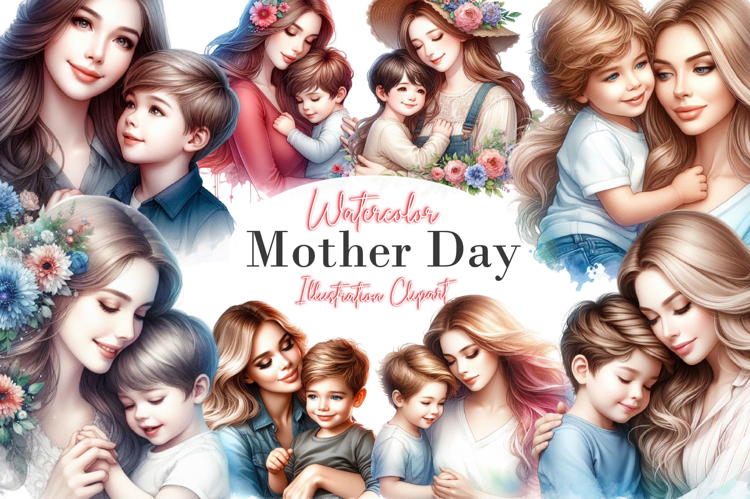 Mother Day Clipart Bundle 1