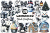 Black And White Christmas Clipart Bundle 2