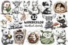 Woodland Cute Baby Animals Clipart Bundle