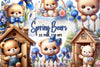 Teddy Bears Spring Clipart Bundle