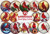 Stained Glass Cardinal Bird Wind Spinner Clipart Bundle