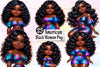American Black Woman Clipart Bundle