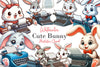 Cute Bunny Clipart Bundle