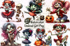 Halloween Undead Girl Clipart Bundle