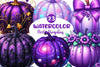 Violet Pumpkins Clipart Bundle