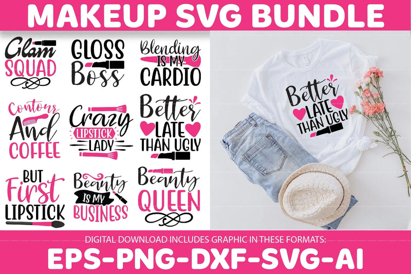 Makeup Design SVG Bundle 3 - CraftNest - Digital Crafting and Art