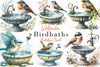 Birdbaths Clipart Bundle