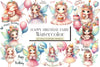 Cute Fairy Happy Birthday Clipart Bundle