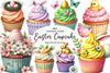 Easter Cupcake Clipart Bundle