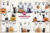 Funny Autumn Ghost Clipart Bundle