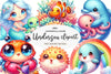 Nursery Decor Undersea Clipart Bundle