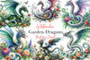 Garden Dragons Clipart Bundle