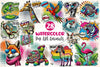 Pop Art Animals Clipart Bundle