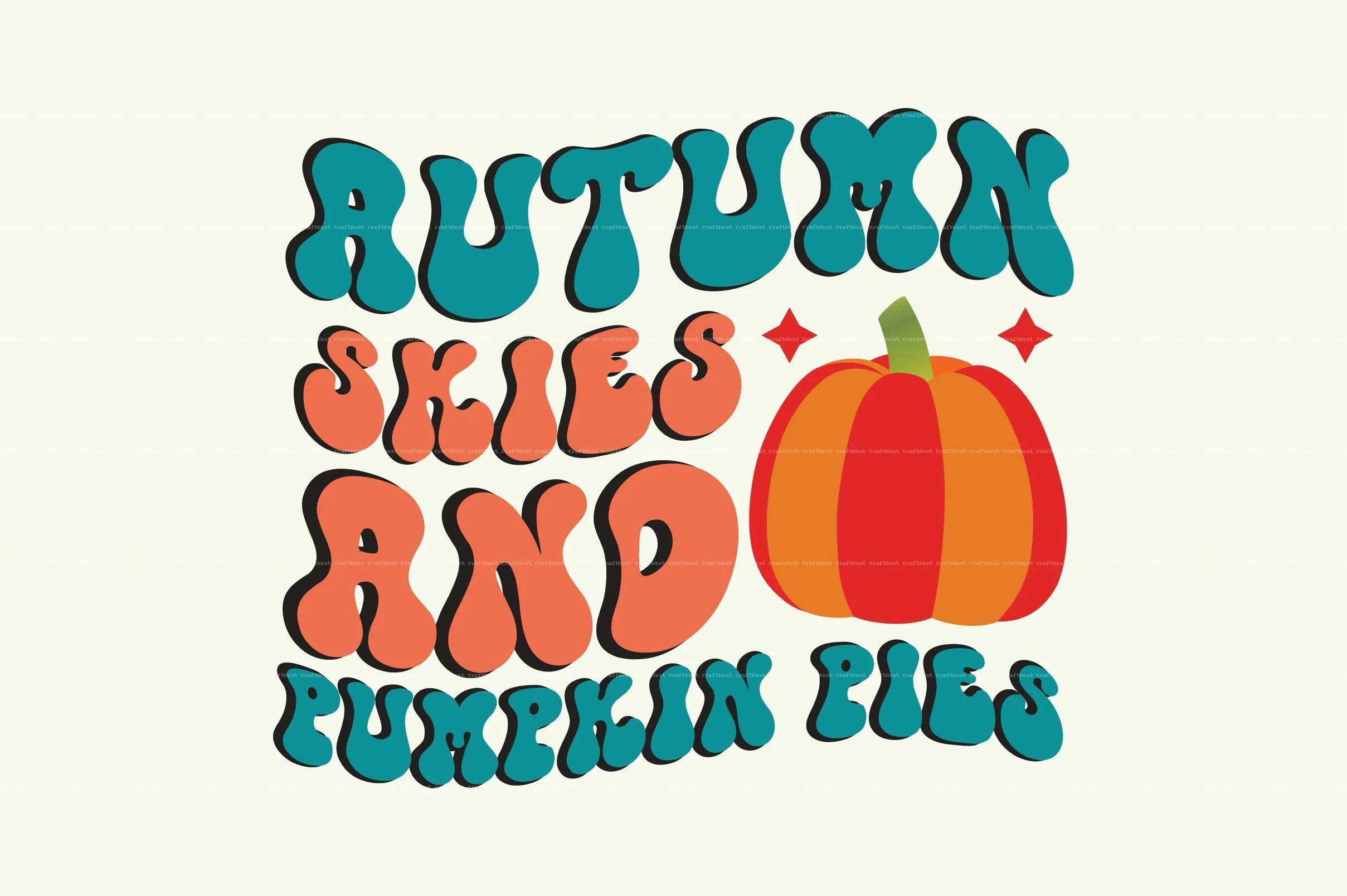 Retro Pumpkin SVG Bundle
