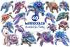 Beautiful Sea Turtles Clipart Bundle 2