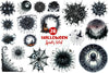 Black Cobweb Frame Halloween Spider Web Clipart Bundle