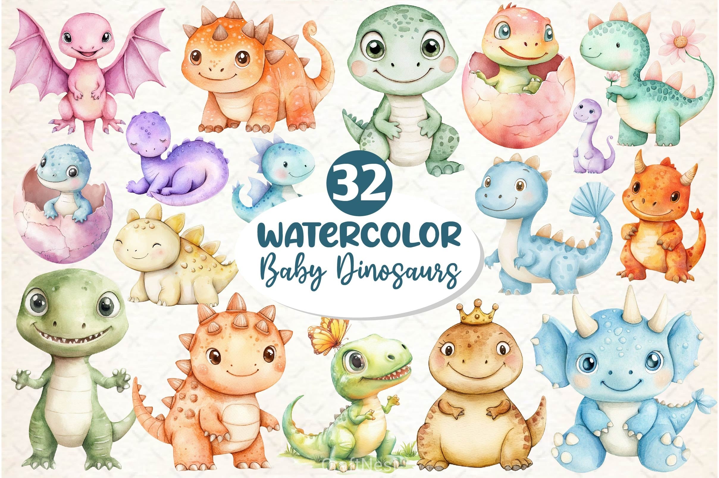 Dinosaurs Clipart Bundle