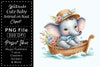 Cute Baby Animals Boat Clipart Bundle