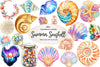 Summer Seashell Clipart Bundle