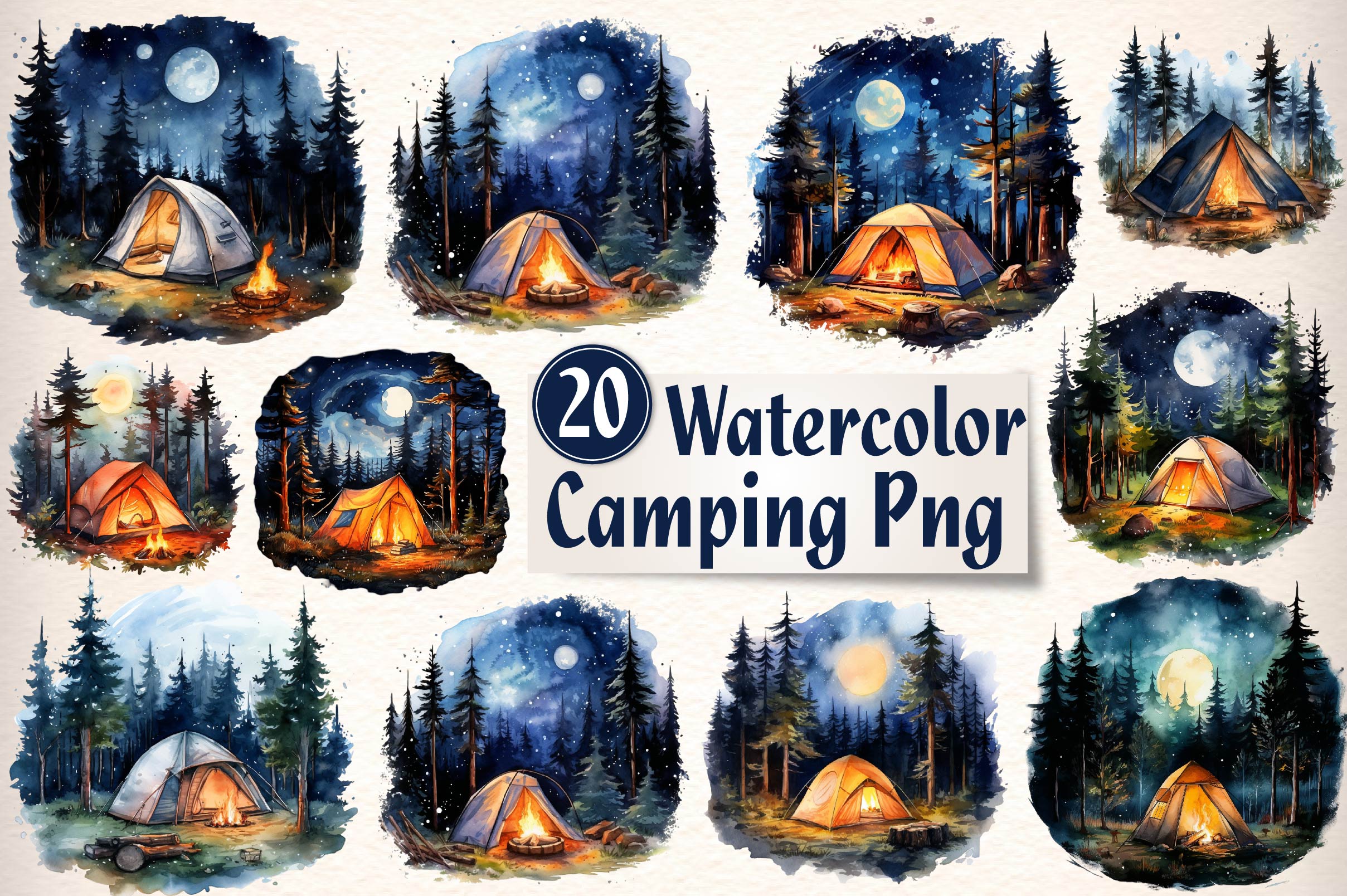 Camping Clipart Bundle 1