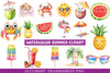Watercolor Summer Clipart