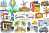 Summer Tropical Island Nature Clipart Bundle