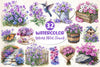 Spring Creeping Phlox Flower Clipart Bundle 1