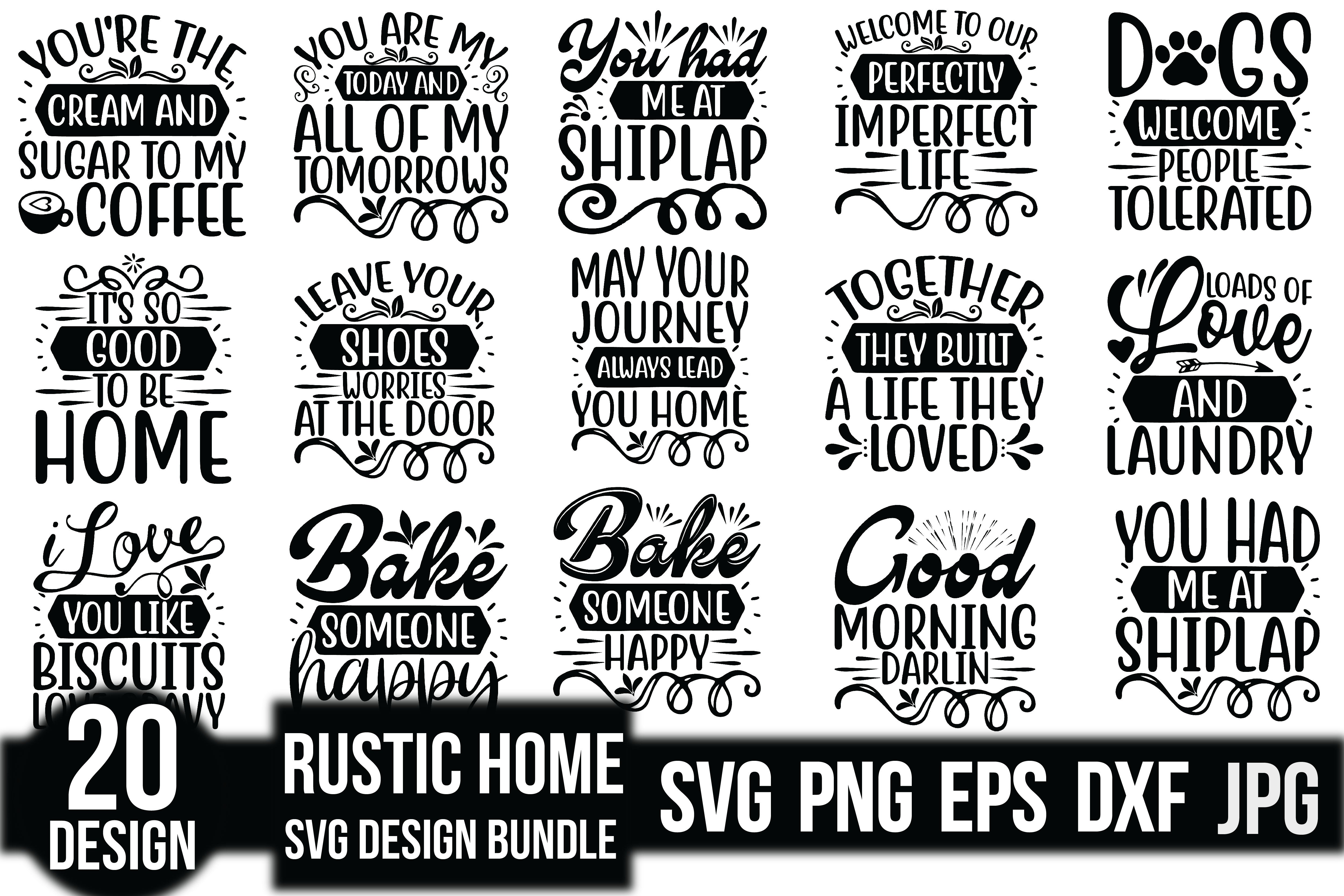 Rustic Home SVG Bundle