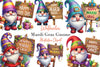 Happy Mardi Gras Gnome Clipart Bundle