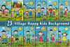 Village Happy Kids Background Bundle