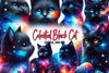 Celestial Black Cat Magic Cat Clipart Bundle
