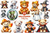 Teddy Bear Baby 1st Halloween Clipart Bundle