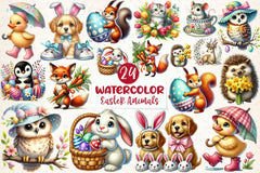 Easter Animals Clipart Bundle 1 - CraftNest - Digital Crafting and Art