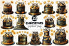 Happy New Year Cake Clipart Bundle