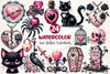 Love Gothic Valentine Clipart Bundle