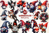 Black Gnomes Valentines Day Clipart Bundle
