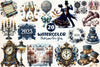 Victorian New Year 2025 Clipart Bundle