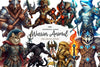 Epic Warrior Animals Clipart Bundle