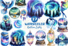 Enchanted Northern Lights Clipart Bundle