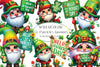 Hello St Patrick's Day Gnomes Clipart Bundle