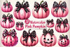 Pink Pumpkin Clipart Bundle