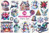 Holographic Christmas Clipart Bundle 5