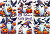 Halloween Cute Ghost Clipart Bundle