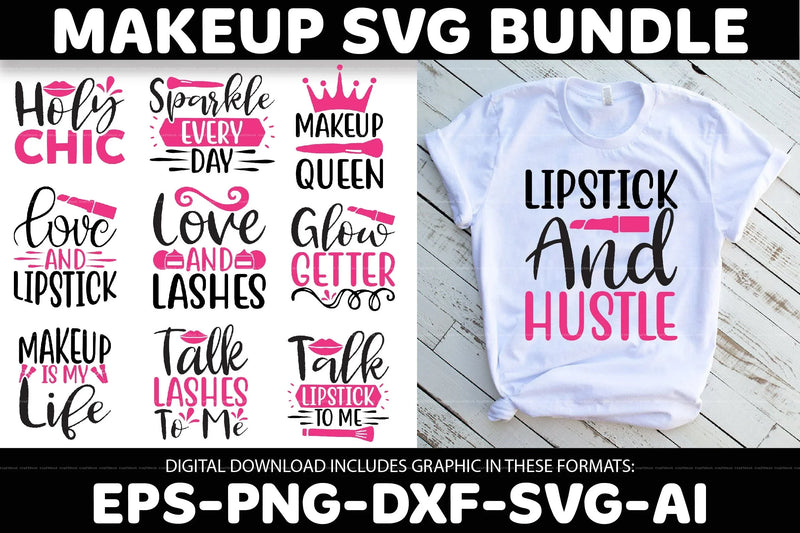 Makeup Design SVG Bundle 1 - CraftNest - Digital Crafting and Art