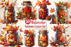 Autumn Leaves In A Jar Clipart Bundle