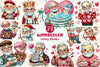 Funny Valentines Grandpa Clipart Bundle